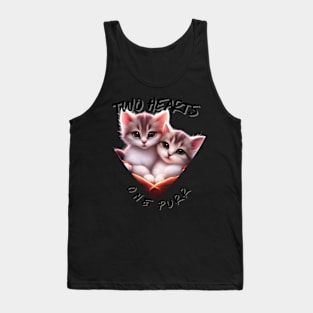 Two hearts one Purr Tank Top